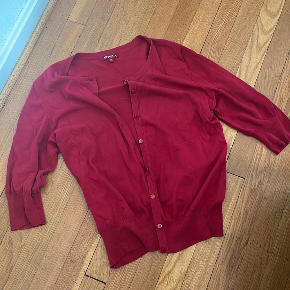 3/4 length sleeve cardigan